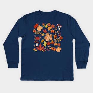 Autumn leaves Kids Long Sleeve T-Shirt